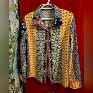 Multicolor Floral Button Down Shirt